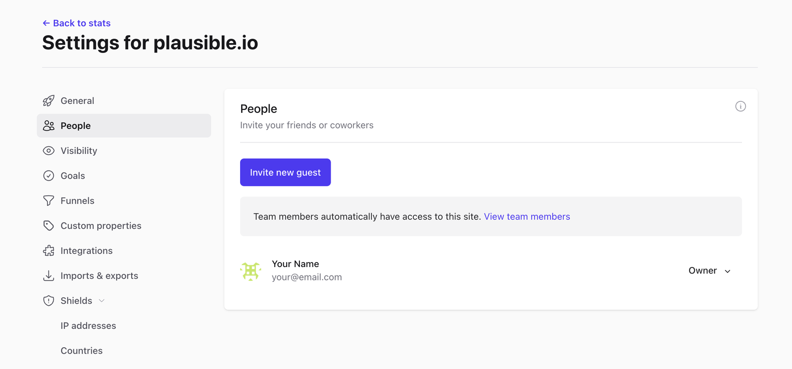 Invite collabs