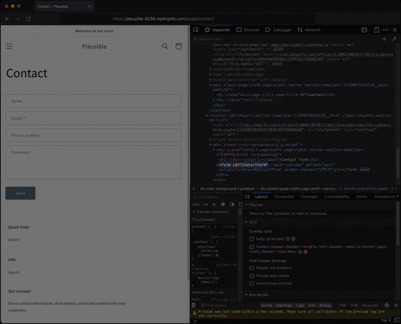 Shopify form ID