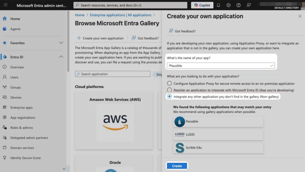 MS Entra new application name