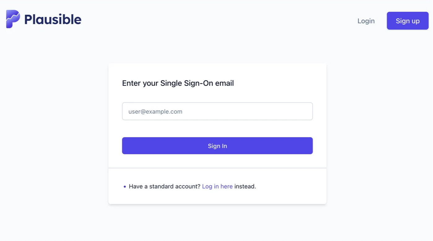 SSO Login Form
